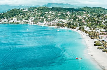 Beautiful beach in Grenada