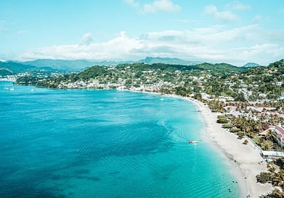 Beautiful beach in Grenada
