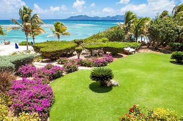 Ultra-luxury beachfront home for sale, Little Harbour, Anguilla - garden