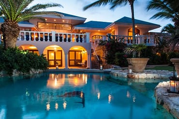 Ultra-luxury beachfront home for sale, Little Harbour, Anguilla - at night